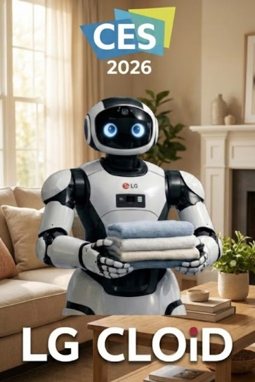 CLOiD, il robot domestico intelligente di LG con braccia articolate e mani a cinque dita, presentato al CES 2026