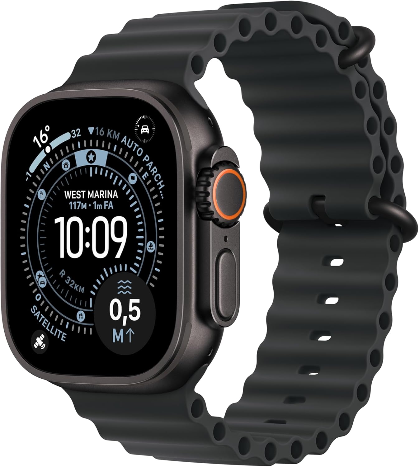 L'Apple Watch Ultra 3 GPS + Cellular con cinturino sportivo.