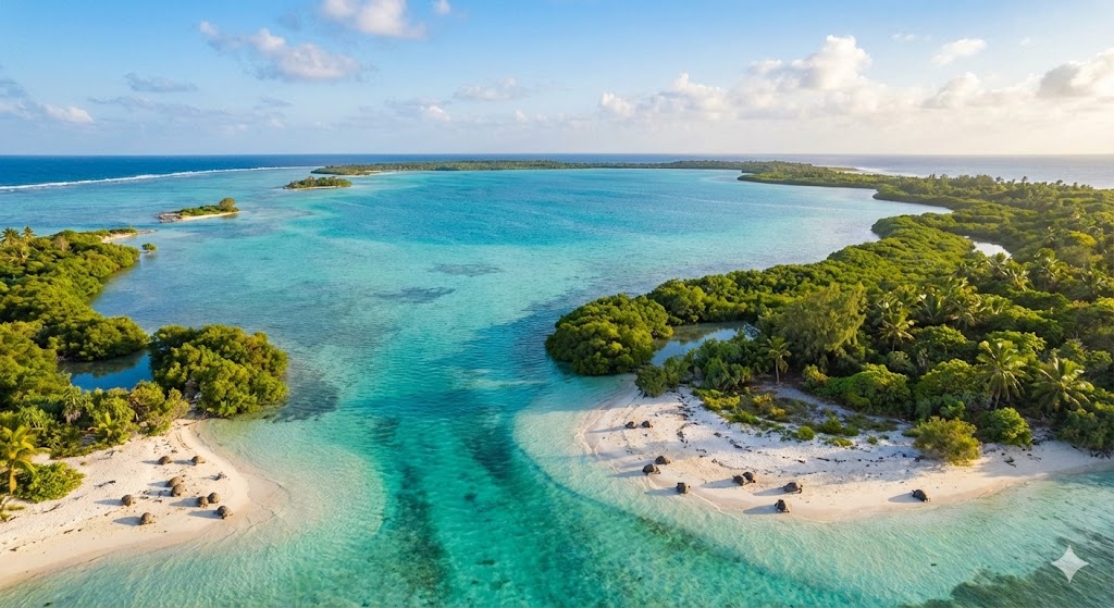 Le tartarughe giganti di Aldabra nel loro habitat naturale incontaminato
