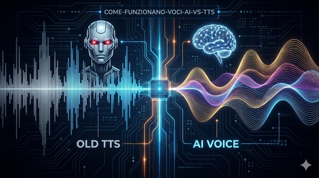 Rappresentazione visiva di onde sonore generate da una rete neurale