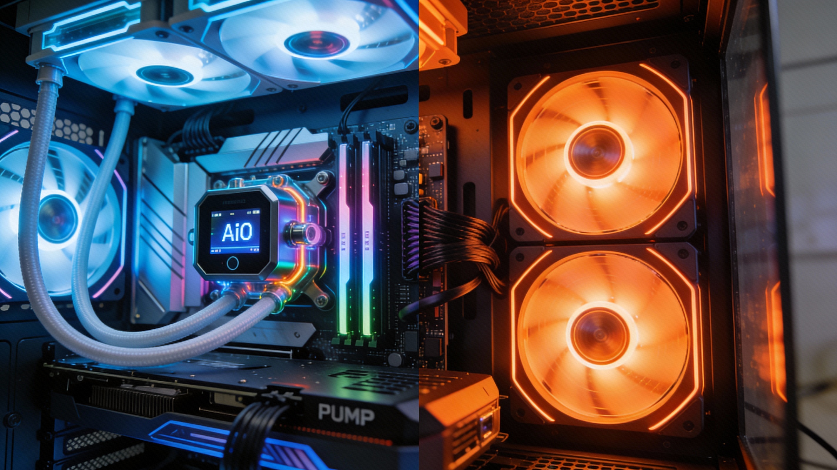 Confronto tra un dissipatore a liquido AIO e un massiccio dissipatore ad aria