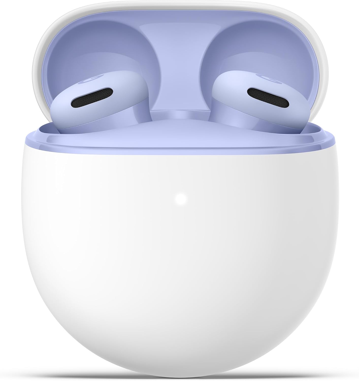 Le cuffie Google Pixel Buds 2a mostrate nella loro custodia compatta.