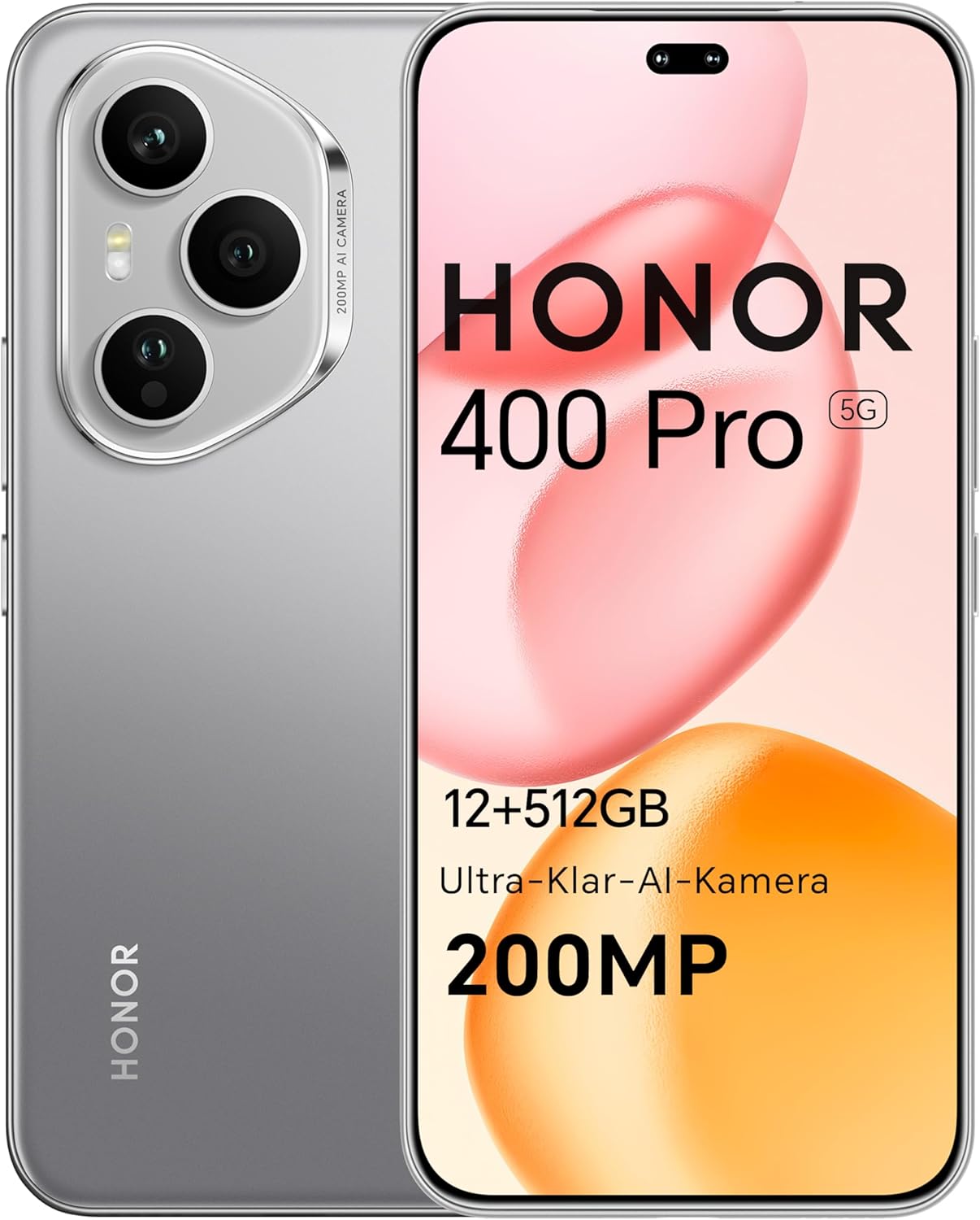 Lo smartphone HONOR 400 Pro con il suo caratteristico modulo fotografico.