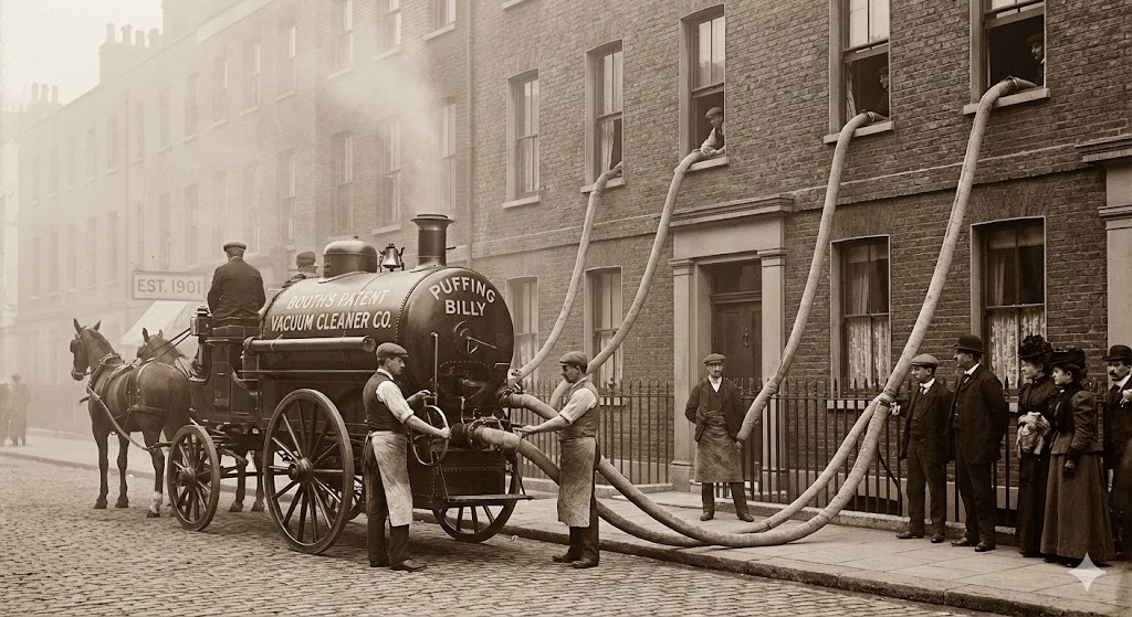 Il Puffing Billy, prima aspirapolvere a vuoto di Hubert Cecil Booth