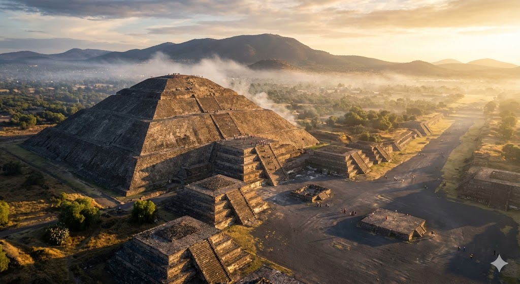 La Piramide del Sole di Teotihuacan in Messico, colosso del Mesoamerica antico