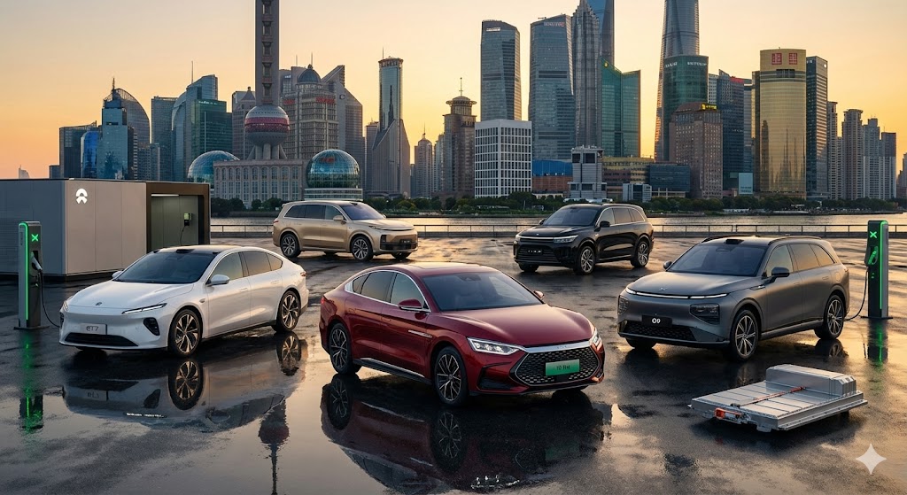 Le 5 maggiori costruttrici di auto elettriche cinesi dominano il mercato globale