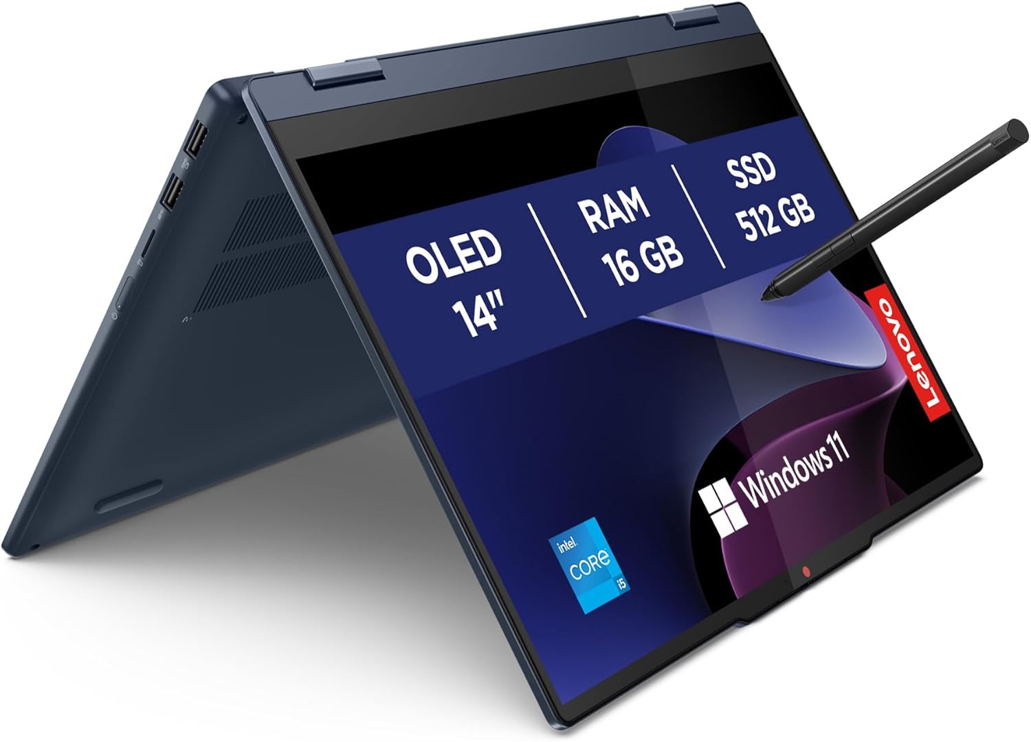 Lenovo IdeaPad 5 aperto su tavolo di lavoro