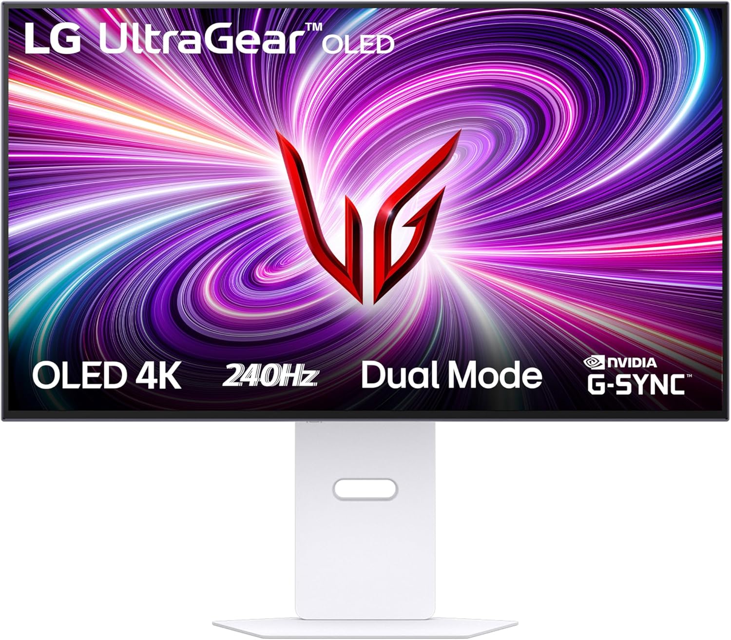 LG UltraGear OLED 32GS95UV vista frontale