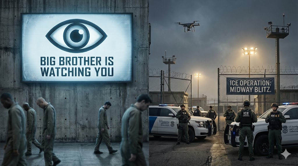 Occhio del Grande Fratello e Agenti ICE