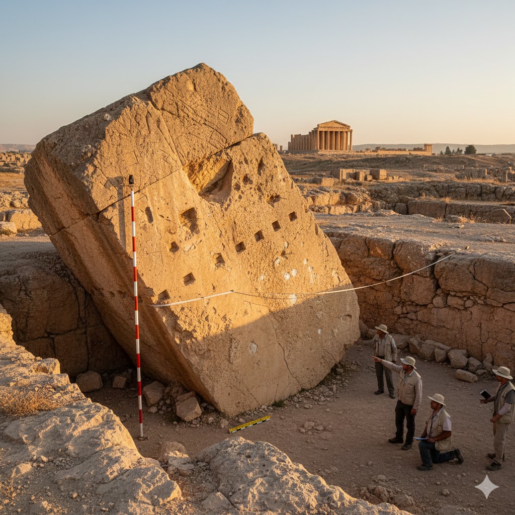 Hajar al-Hibla, il monolite da 1000 tonnellate nella cava di Baalbek