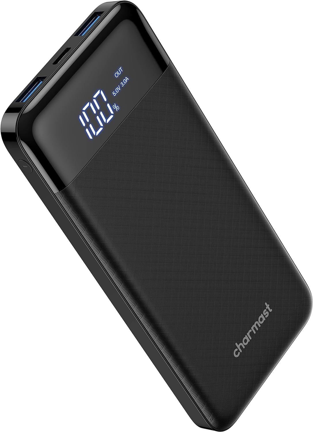 Power bank compatto con display della percentuale di carica