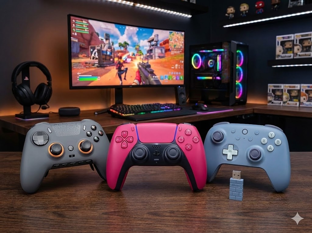 Confronto tra i controller Pro per PS5 e PC (DualSense Edge, Scuf, 8BitDo)