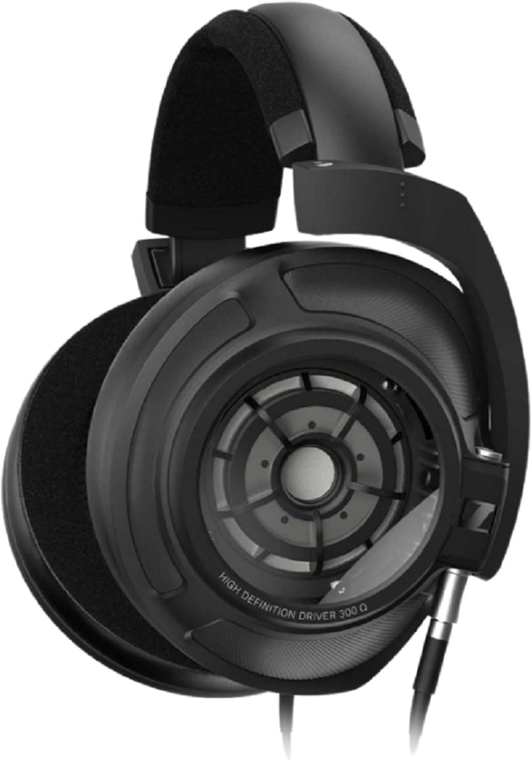 Le cuffie dinamiche aperte Sennheiser HD 800 S su un supporto di design.