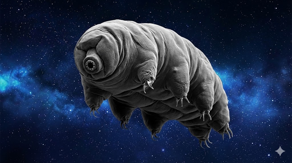 Un tardigrado visto al microscopio elettronico
