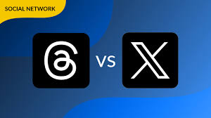 Il logo moderno e minimalista di Threads di Meta, con linee che simboleggiano thread di conversazione interconnessi, su uno sfondo dinamico e attuale.