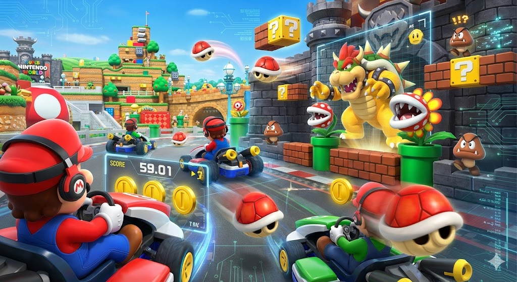 Area Super Nintendo World con tecnologia di realt� aumentata