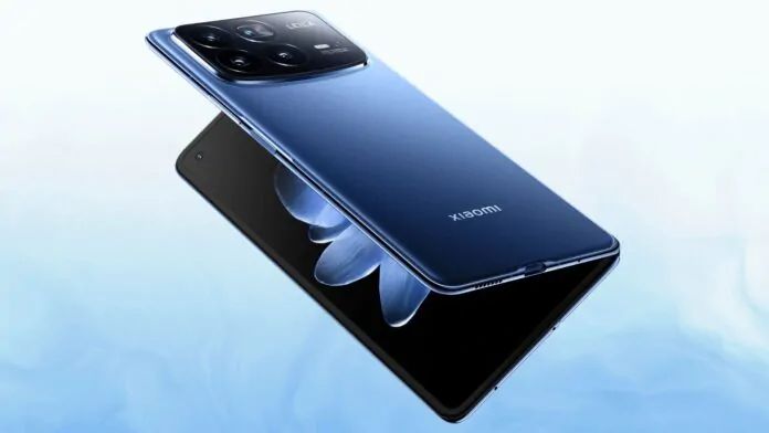 Il nuovo smartphone pieghevole Xiaomi MIX Fold 5 mostrato semi-aperto, che evidenzia il display interno senza pieghe visibili e il design sottile