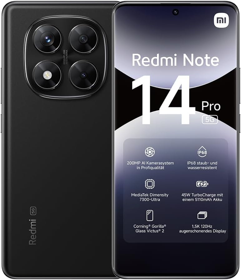 Xiaomi Redmi Note 14 Pro con display AMOLED curvo e tripla fotocamera posteriore da 200MP