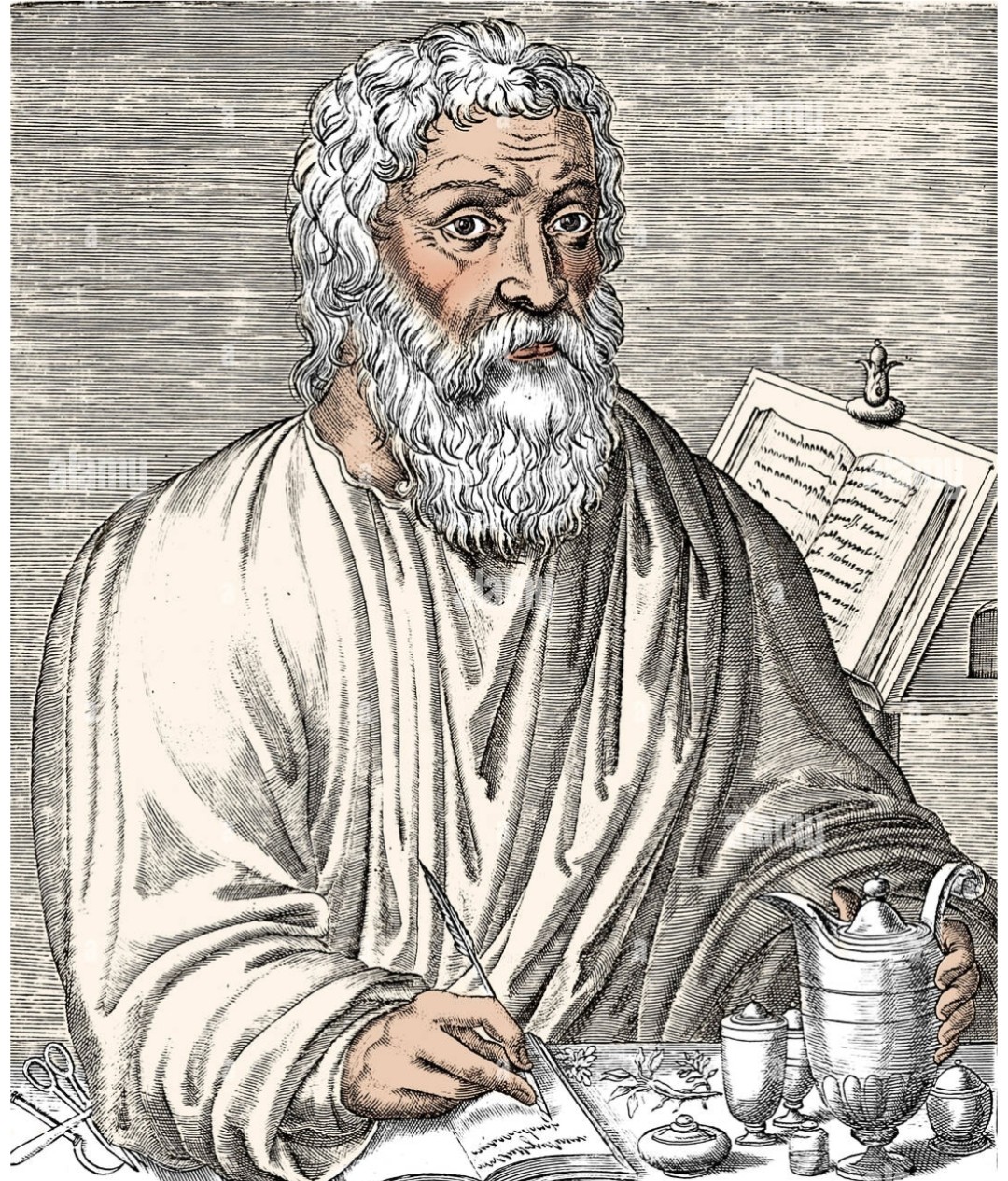 Busto di Ippocrate di Cos, padre della medicina